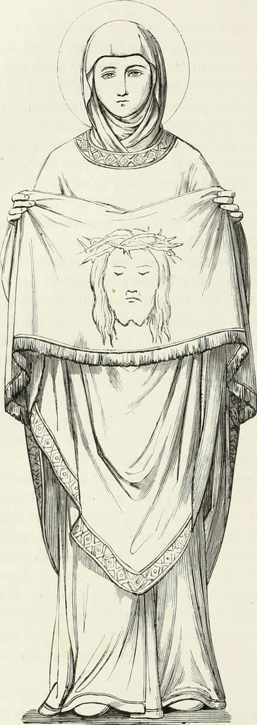 An illustration from Caractâeristiques des saints dans l'art populaire, 1867, leaf 71