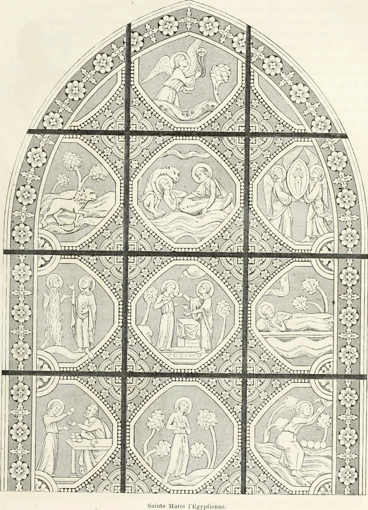 An illustration from Caractâeristiques des saints dans l'art populaire, 1867, leaf 76