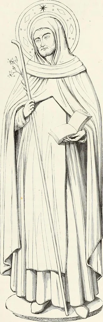 An illustration from Caractâeristiques des saints dans l'art populaire, 1867, leaf 82