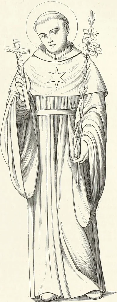 An illustration from Caractâeristiques des saints dans l'art populaire, 1867, leaf 82