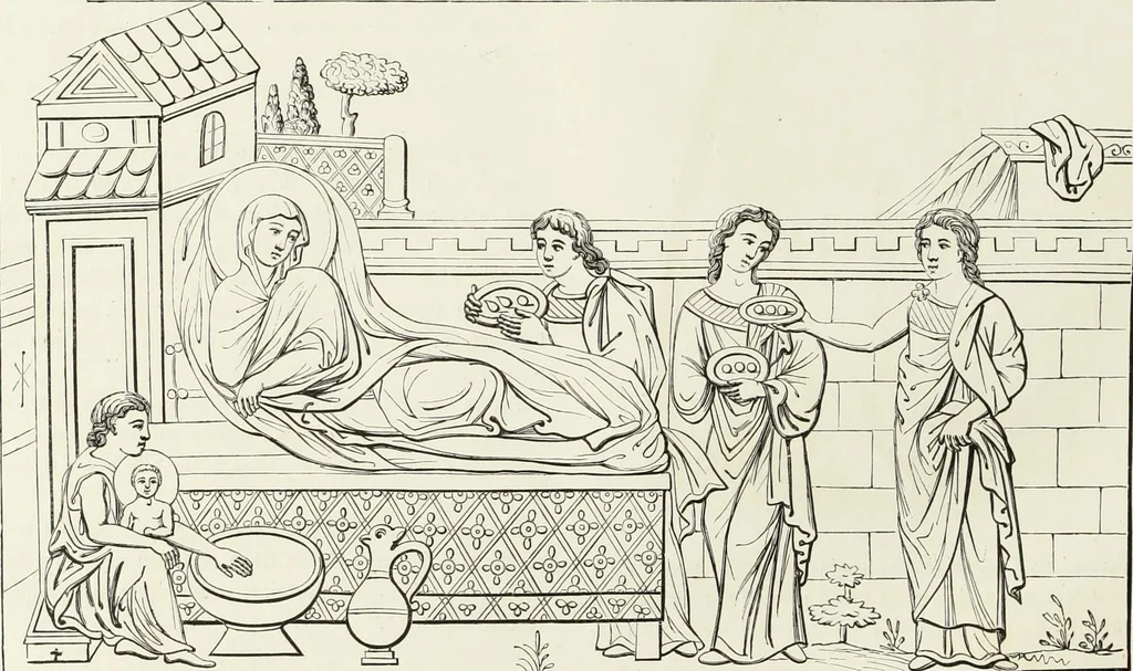 An illustration from Caractâeristiques des saints dans l'art populaire, 1867, leaf 85