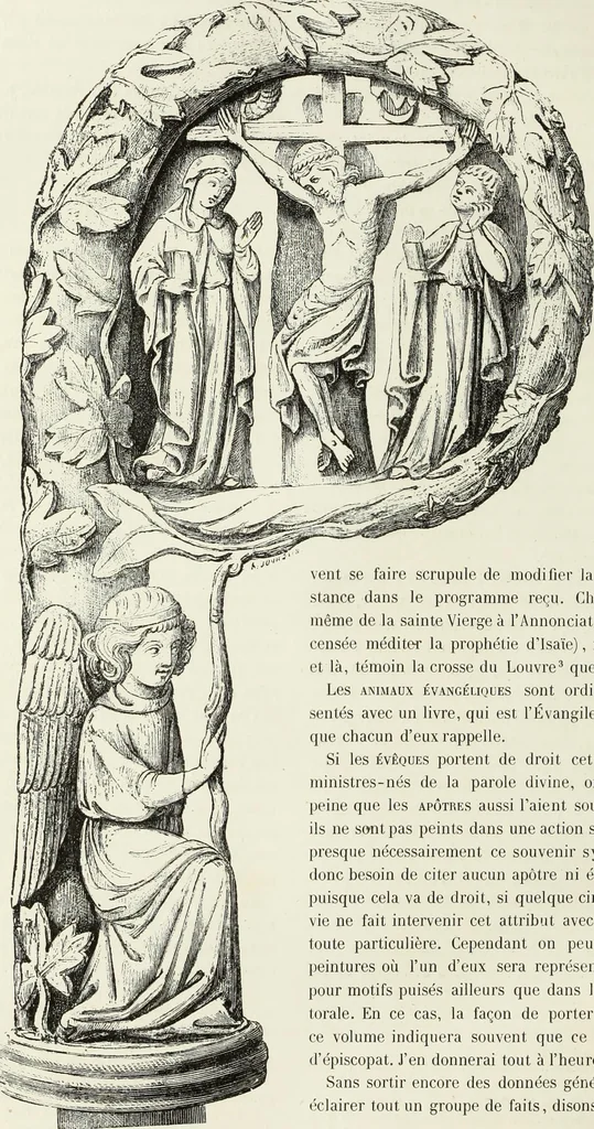 An illustration from Caractâeristiques des saints dans l'art populaire, 1867, leaf 87
