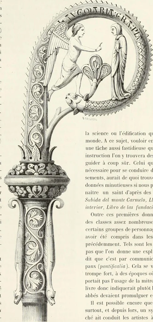 An illustration from Caractâeristiques des saints dans l'art populaire, 1867, leaf 88