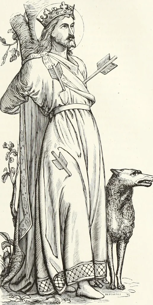 An illustration from Caractâeristiques des saints dans l'art populaire, 1867, leaf 96