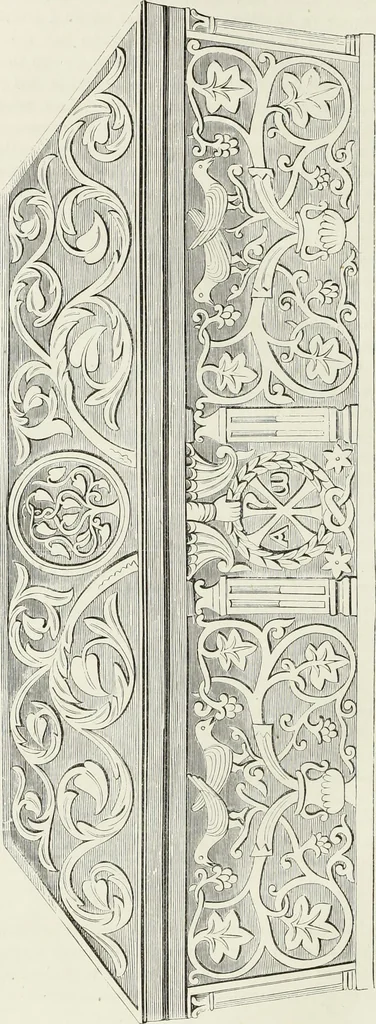 An illustration from Caractâeristiques des saints dans l'art populaire, 1867, leaf 99