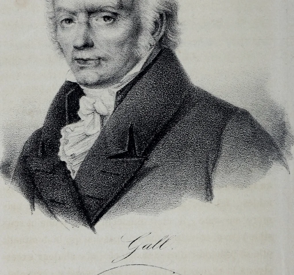 An illustration from Caractères phrénologiques et physiognomoniques des contemporains les plus célèbres, selon les systèmes de Gall, Spurzheim, Lavater, etc., 1837, leaf 101