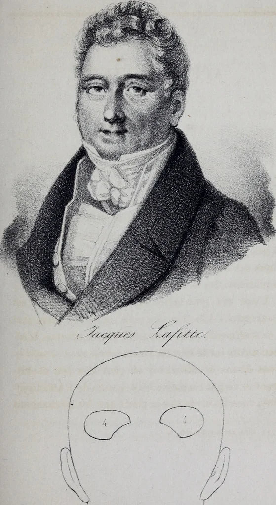 An illustration from Caractères phrénologiques et physiognomoniques des contemporains les plus célèbres, selon les systèmes de Gall, Spurzheim, Lavater, etc., 1837, leaf 134