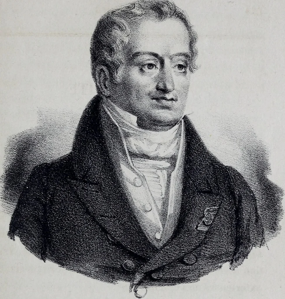 An illustration from Caractères phrénologiques et physiognomoniques des contemporains les plus célèbres, selon les systèmes de Gall, Spurzheim, Lavater, etc., 1837, leaf 158