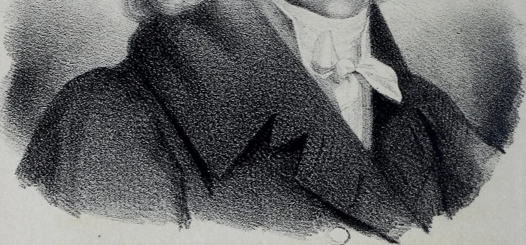 An illustration from Caractères phrénologiques et physiognomoniques des contemporains les plus célèbres, selon les systèmes de Gall, Spurzheim, Lavater, etc., 1837, leaf 167