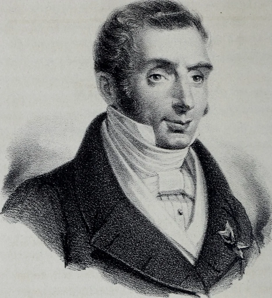 An illustration from Caractères phrénologiques et physiognomoniques des contemporains les plus célèbres, selon les systèmes de Gall, Spurzheim, Lavater, etc., 1837, leaf 207