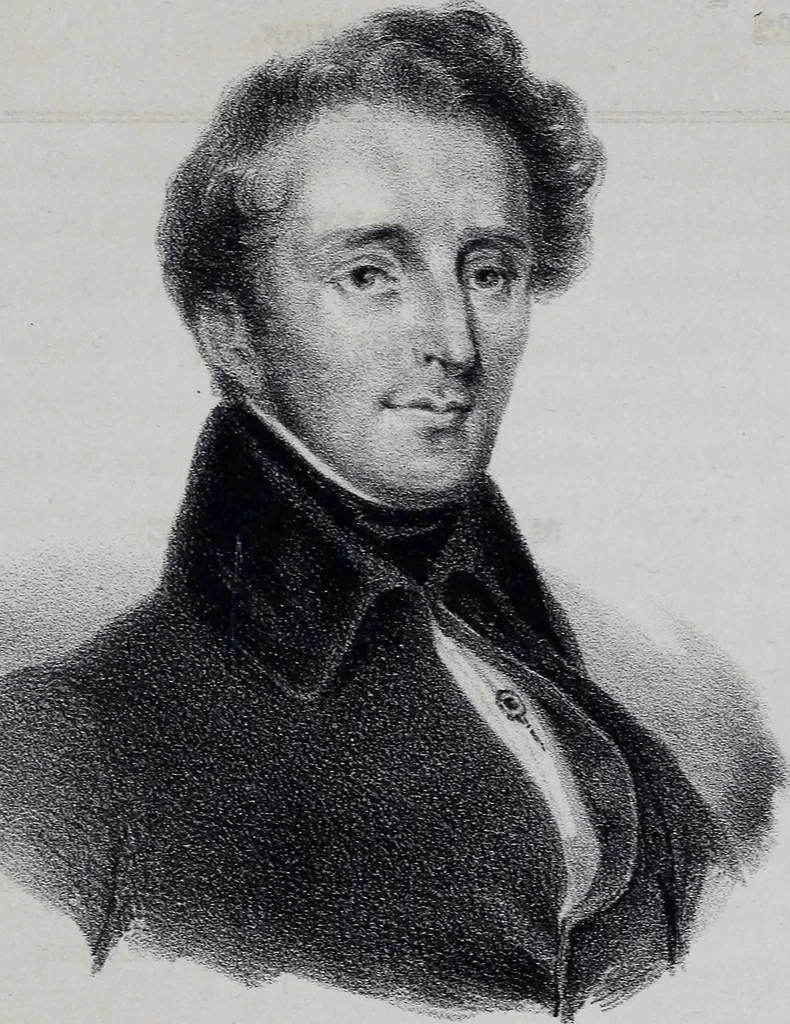 An illustration from Caractères phrénologiques et physiognomoniques des contemporains les plus célèbres, selon les systèmes de Gall, Spurzheim, Lavater, etc., 1837, leaf 232