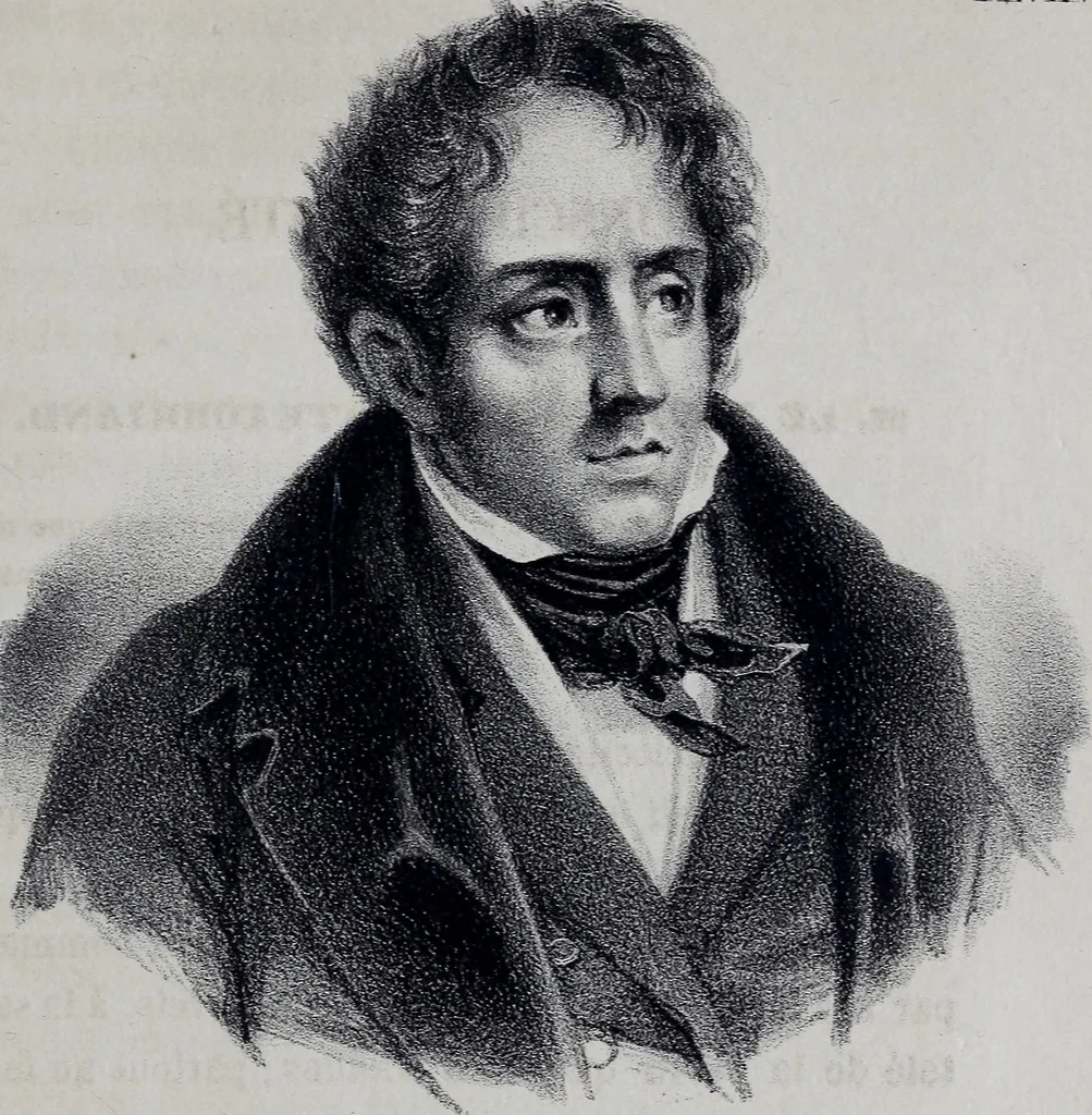 An illustration from Caractères phrénologiques et physiognomoniques des contemporains les plus célèbres, selon les systèmes de Gall, Spurzheim, Lavater, etc., 1837, leaf 254