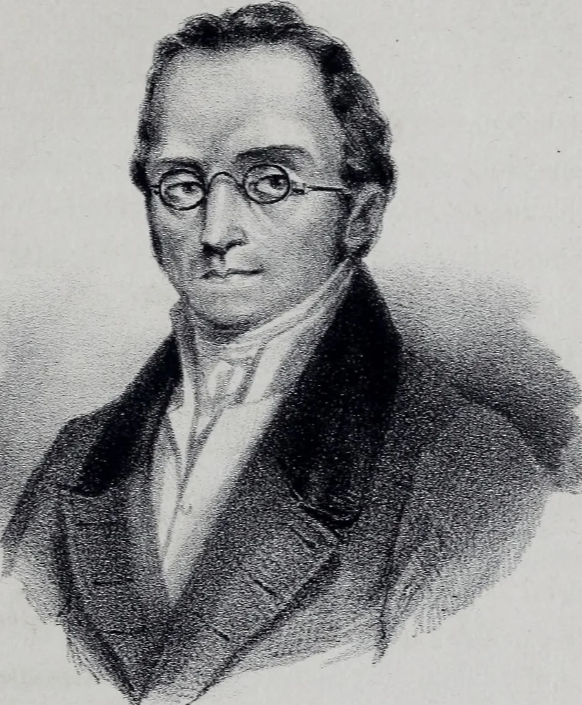 An illustration from Caractères phrénologiques et physiognomoniques des contemporains les plus célèbres, selon les systèmes de Gall, Spurzheim, Lavater, etc., 1837, leaf 262