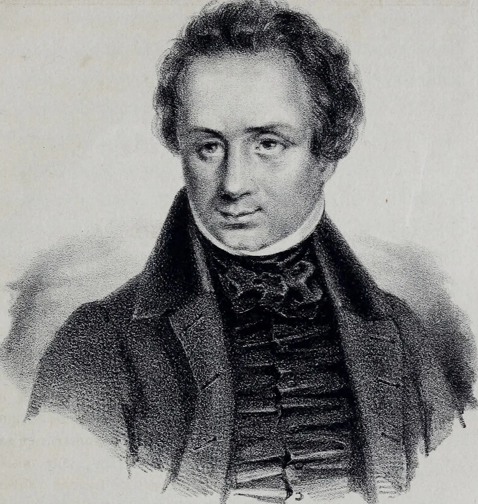An illustration from Caractères phrénologiques et physiognomoniques des contemporains les plus célèbres, selon les systèmes de Gall, Spurzheim, Lavater, etc., 1837, leaf 282