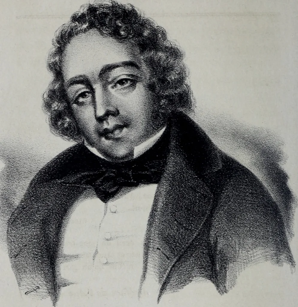 An illustration from Caractères phrénologiques et physiognomoniques des contemporains les plus célèbres, selon les systèmes de Gall, Spurzheim, Lavater, etc., 1837, leaf 289