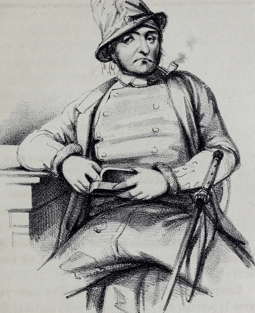 An illustration from Caractères phrénologiques et physiognomoniques des contemporains les plus célèbres, selon les systèmes de Gall, Spurzheim, Lavater, etc., 1837, leaf 304