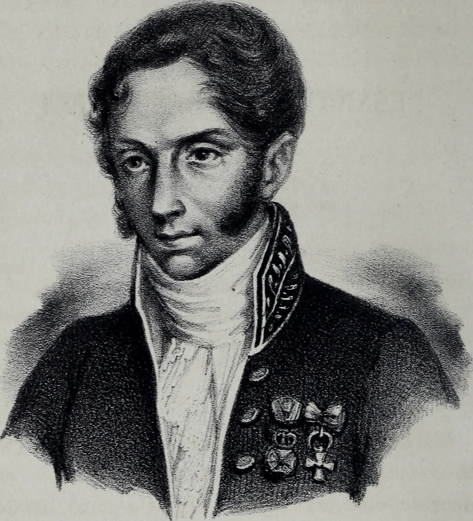 An illustration from Caractères phrénologiques et physiognomoniques des contemporains les plus célèbres, selon les systèmes de Gall, Spurzheim, Lavater, etc., 1837, leaf 345