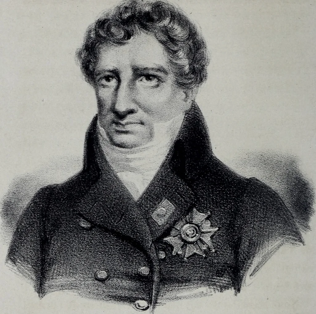 An illustration from Caractères phrénologiques et physiognomoniques des contemporains les plus célèbres, selon les systèmes de Gall, Spurzheim, Lavater, etc., 1837, leaf 389