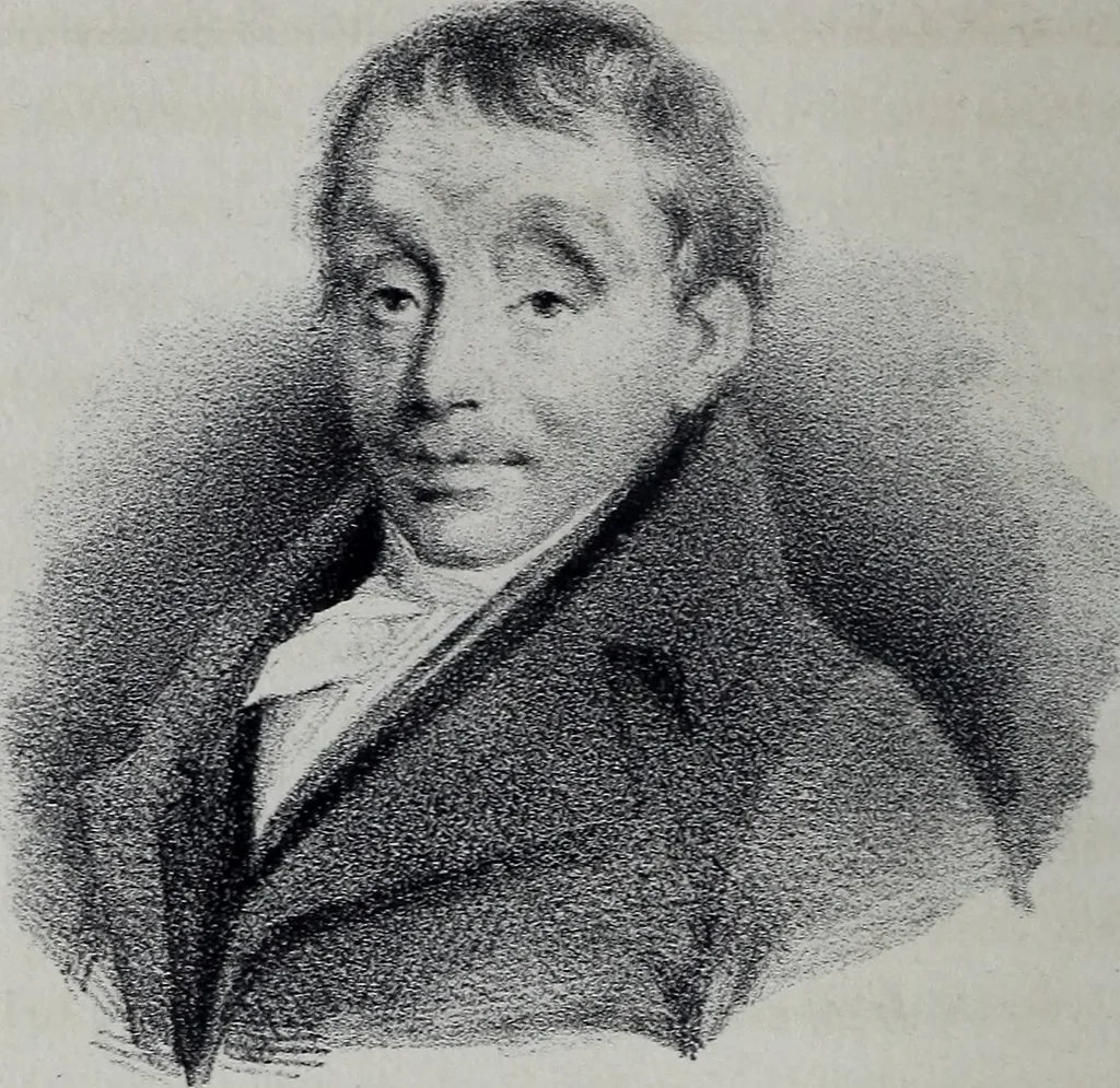 An illustration from Caractères phrénologiques et physiognomoniques des contemporains les plus célèbres, selon les systèmes de Gall, Spurzheim, Lavater, etc., 1837, leaf 401
