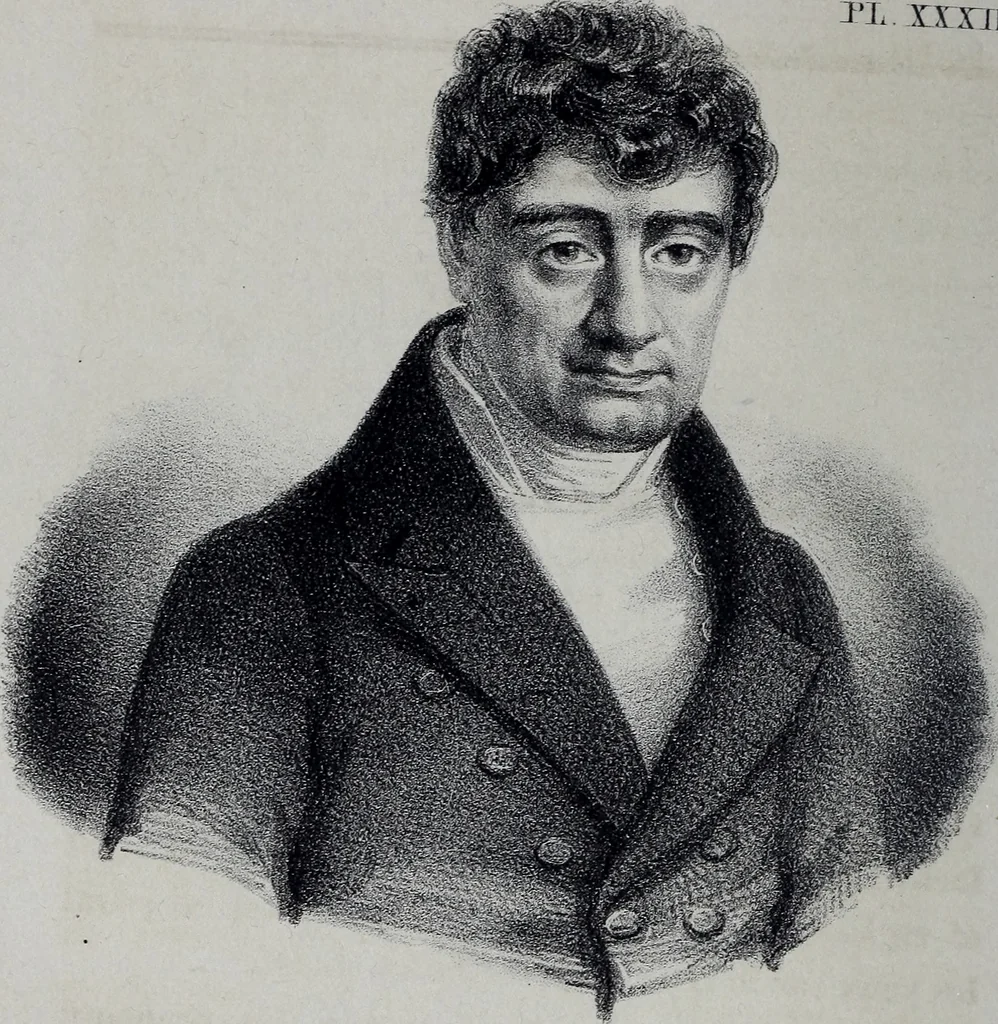 An illustration from Caractères phrénologiques et physiognomoniques des contemporains les plus célèbres, selon les systèmes de Gall, Spurzheim, Lavater, etc., 1837, leaf 431