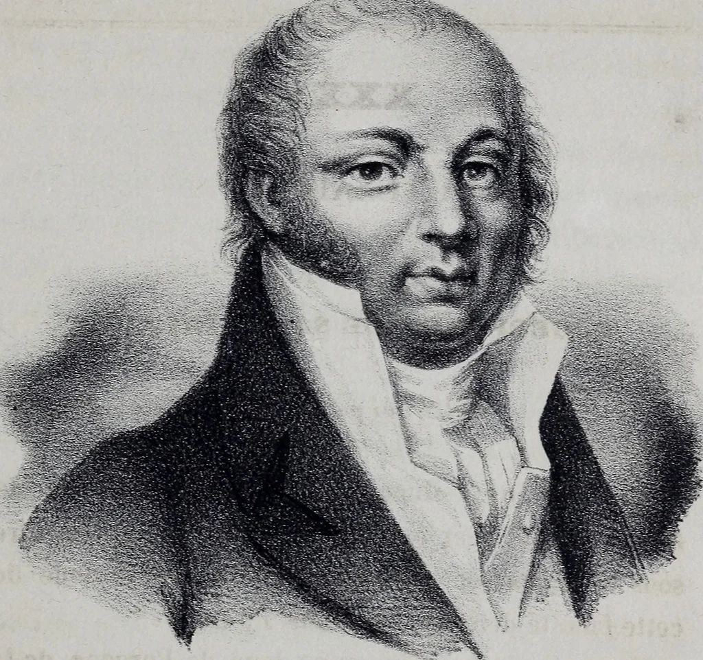 An illustration from Caractères phrénologiques et physiognomoniques des contemporains les plus célèbres, selon les systèmes de Gall, Spurzheim, Lavater, etc., 1837, leaf 448
