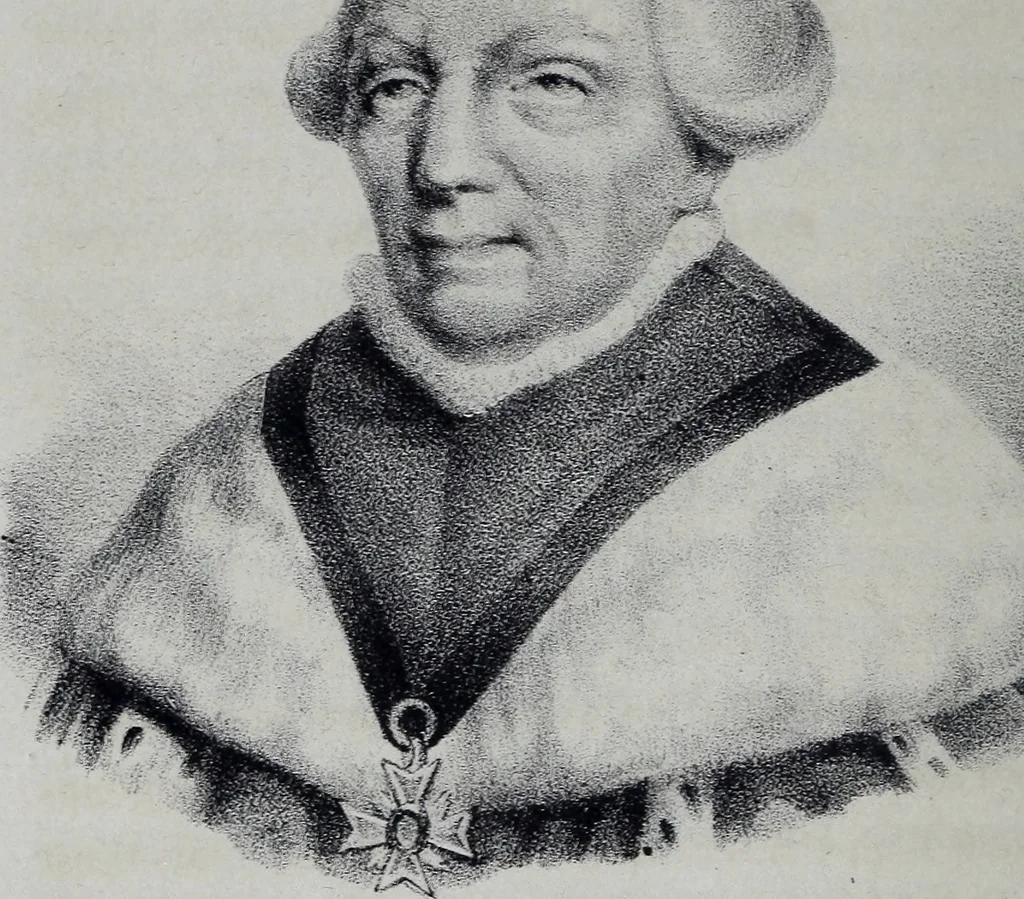 An illustration from Caractères phrénologiques et physiognomoniques des contemporains les plus célèbres, selon les systèmes de Gall, Spurzheim, Lavater, etc., 1837, leaf 91