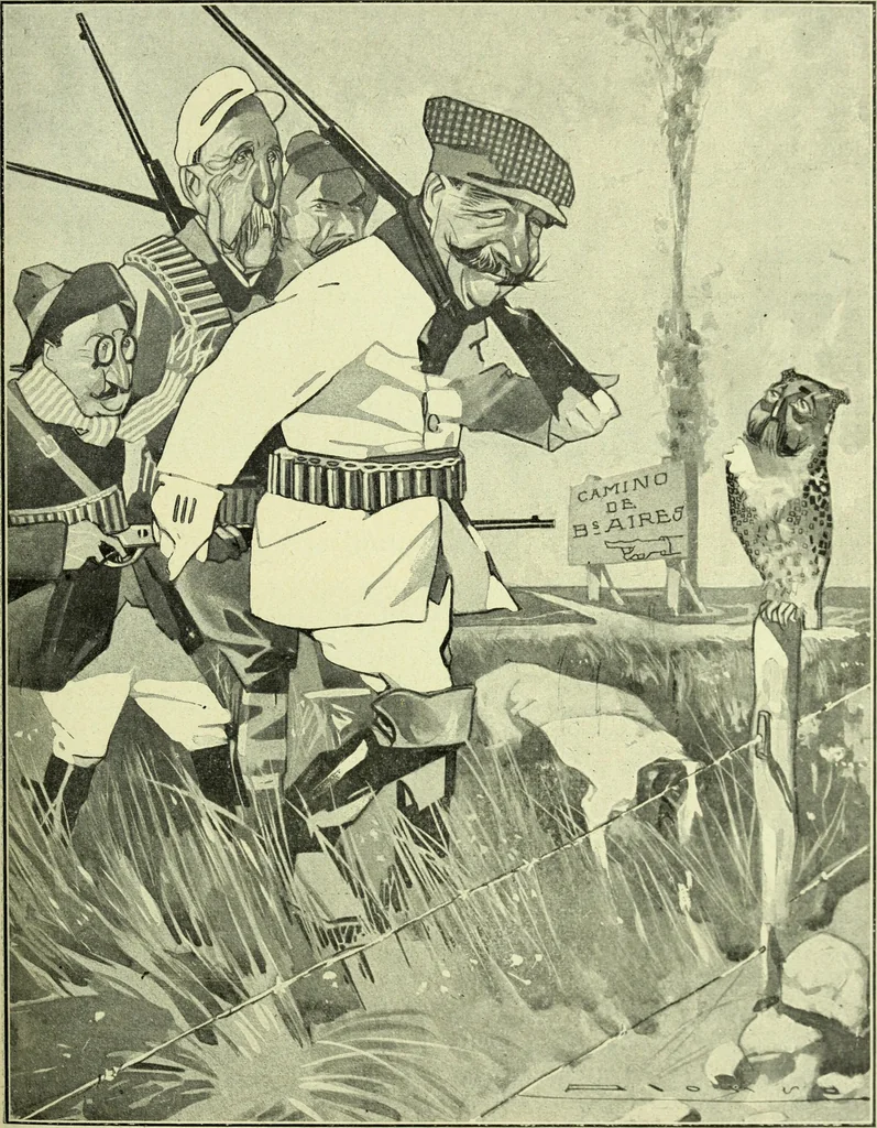 An illustration from Caras y caretas, 1898, leaf 1058