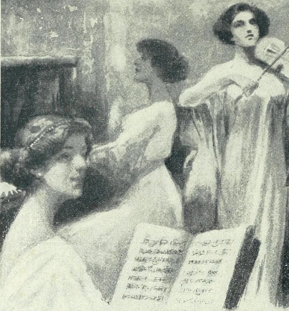 An illustration from Caras y caretas, 1898, leaf 1085