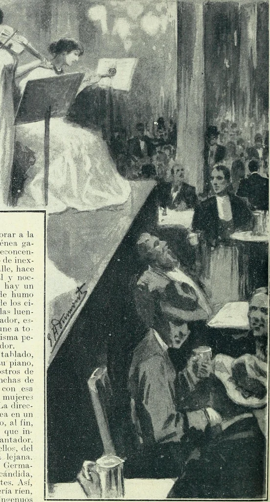 An illustration from Caras y caretas, 1898, leaf 1085