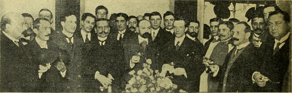 An illustration from Caras y caretas, 1898, leaf 143