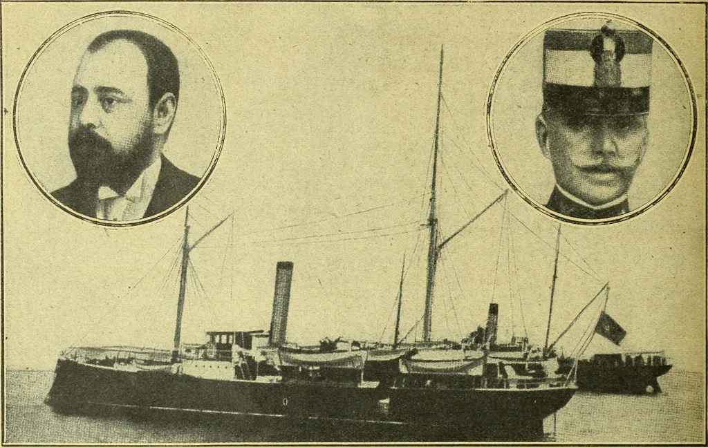 An illustration from Caras y caretas, 1898, leaf 169