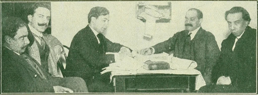 An illustration from Caras y caretas, 1898, leaf 252