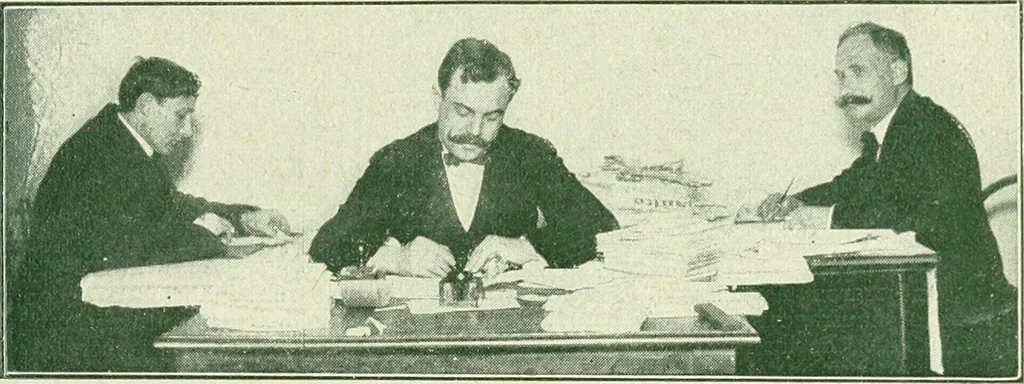 An illustration from Caras y caretas, 1898, leaf 252