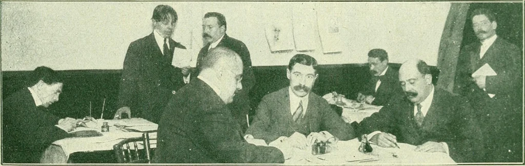 An illustration from Caras y caretas, 1898, leaf 252