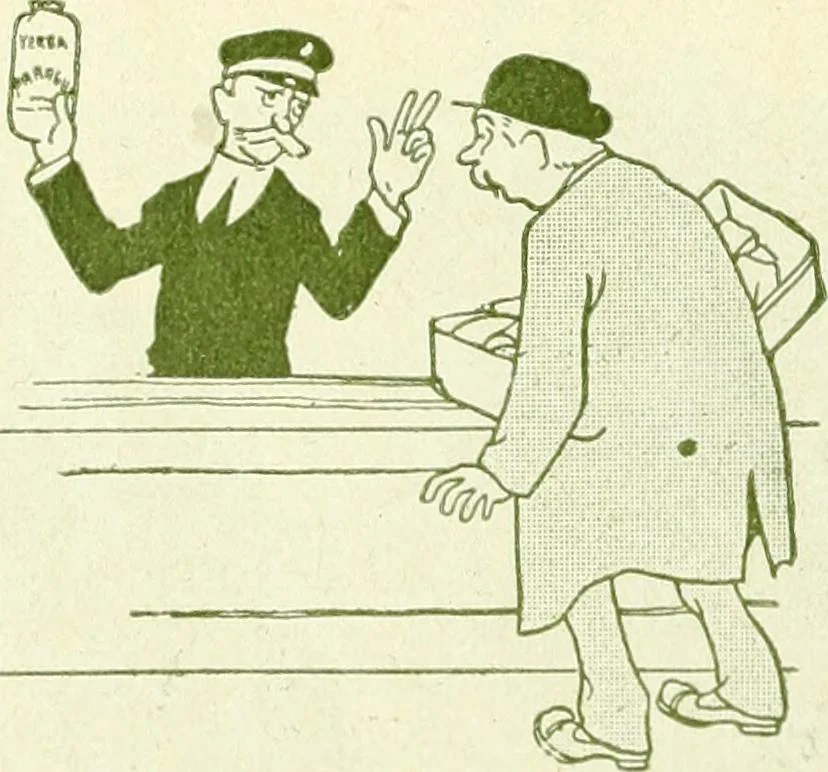 An illustration from Caras y caretas, 1898, leaf 253