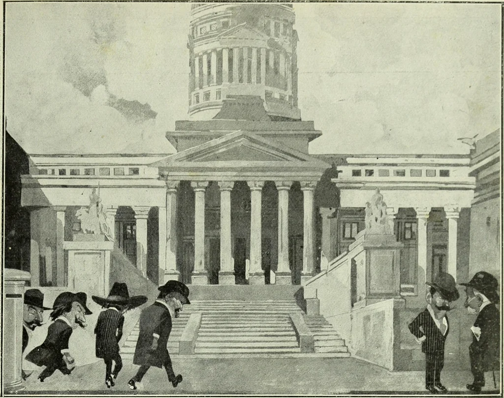 An illustration from Caras y caretas, 1898, leaf 258
