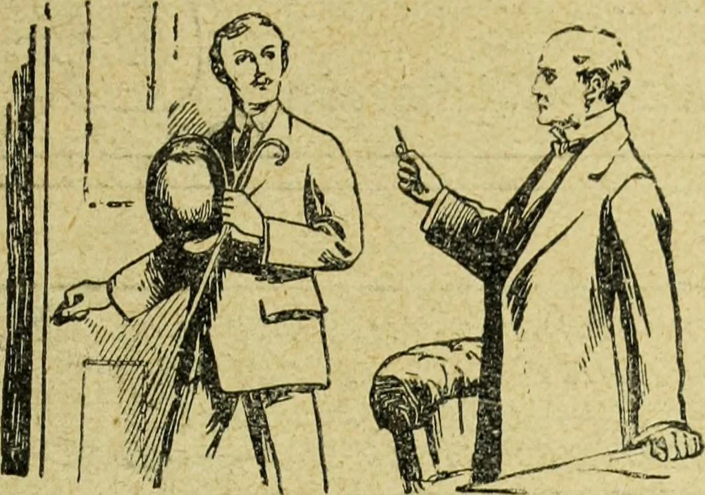 An illustration from Caras y caretas, 1898, leaf 484