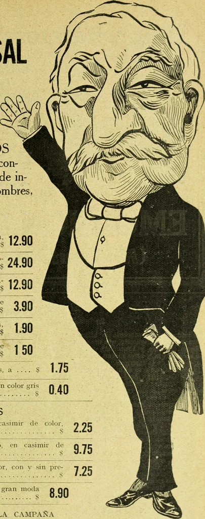 An illustration from Caras y caretas, 1898, leaf 52