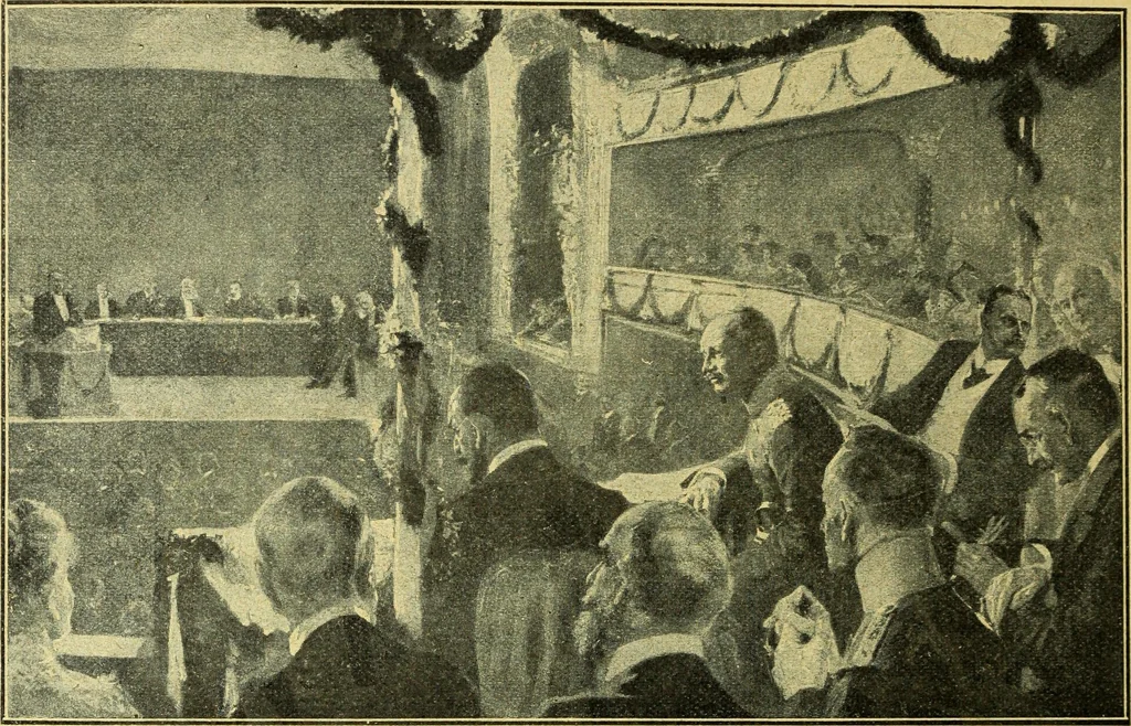 An illustration from Caras y caretas, 1898, leaf 595