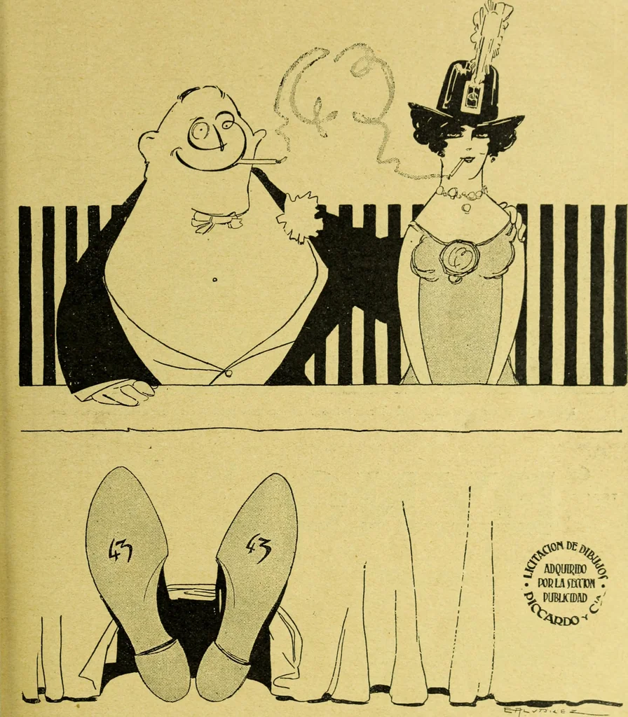 An illustration from Caras y caretas, 1898, leaf 610