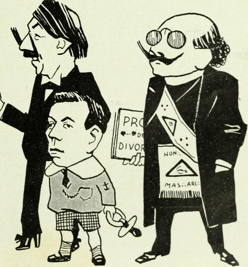 An illustration from Caras y caretas, 1898, leaf 660
