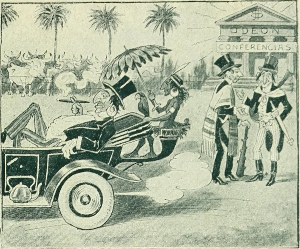 An illustration from Caras y caretas, 1898, leaf 678