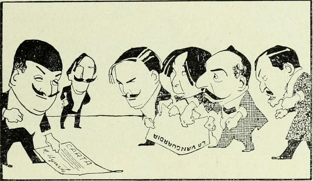 An illustration from Caras y caretas, 1898, leaf 688