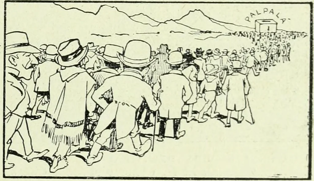An illustration from Caras y caretas, 1898, leaf 688