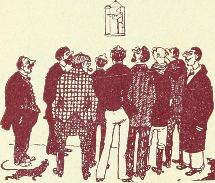 An illustration from Caras y caretas, 1898, leaf 69