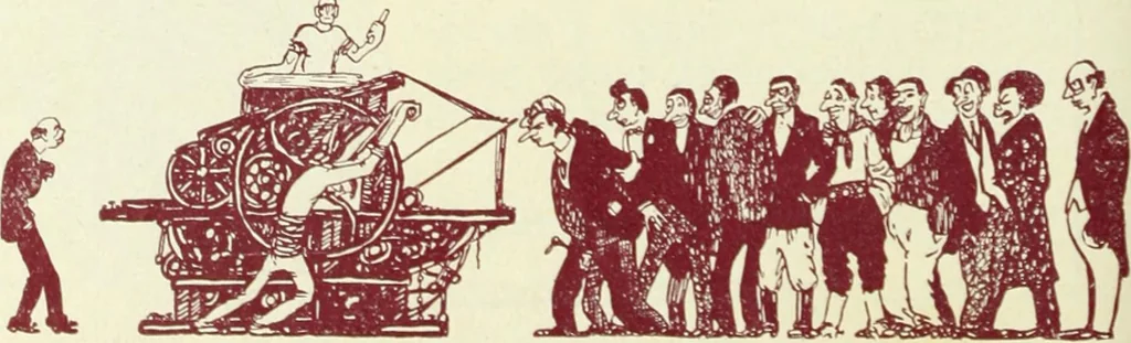 An illustration from Caras y caretas, 1898, leaf 69