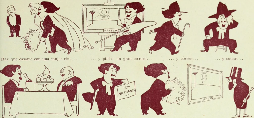 An illustration from Caras y caretas, 1898, leaf 72