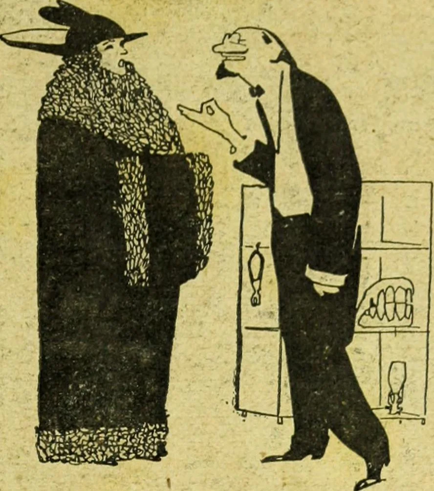 An illustration from Caras y caretas, 1898, leaf 8