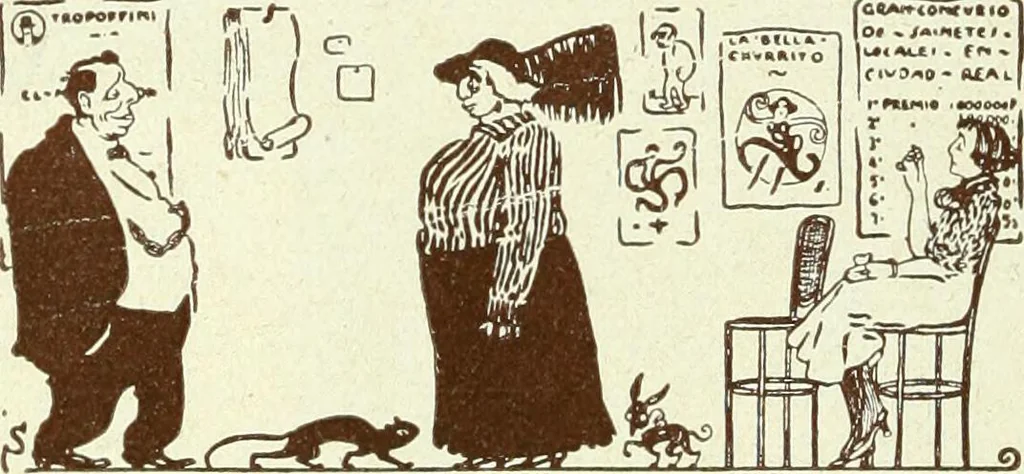 An illustration from Caras y caretas, 1898, leaf 821