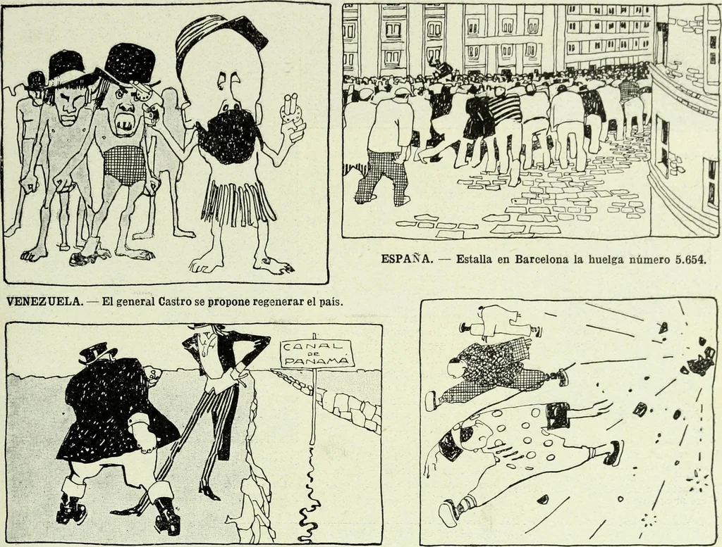 An illustration from Caras y caretas, 1898, leaf 830